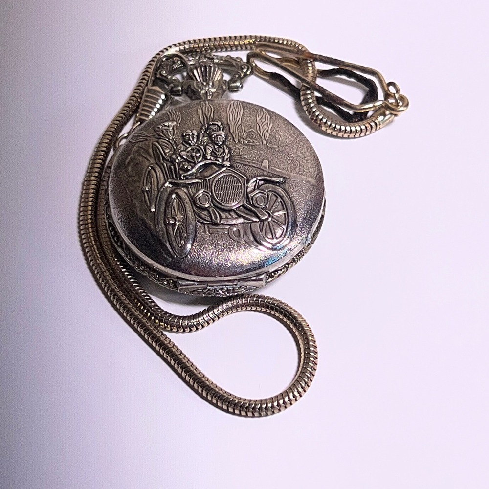 Henry V Antimagnetic Pocket Watch Antique Automobile Car Chain Fob Embossed